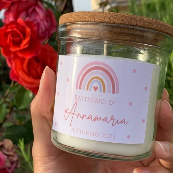 Candela Personalizzata con Sticker | Durata 40h