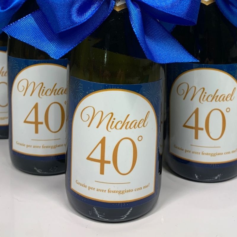 Mini Prosecco Personalizzato con Sticker e Nastro | 200ml - immagine 3