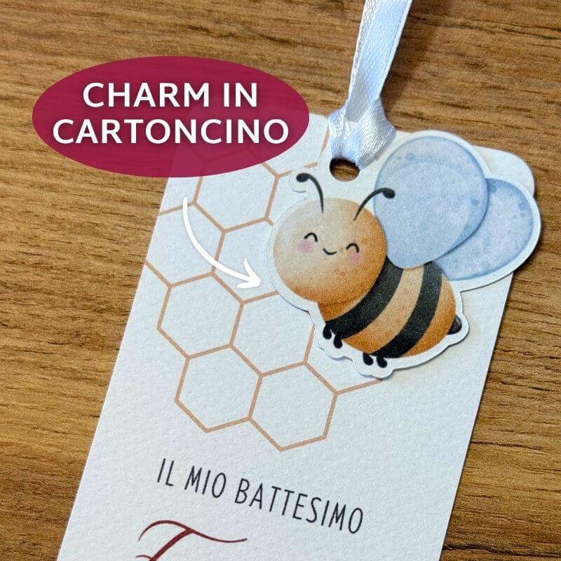 Segnaposto Rettangolo con Cioccolatino | Grande 6,5x19 cm - immagine 4