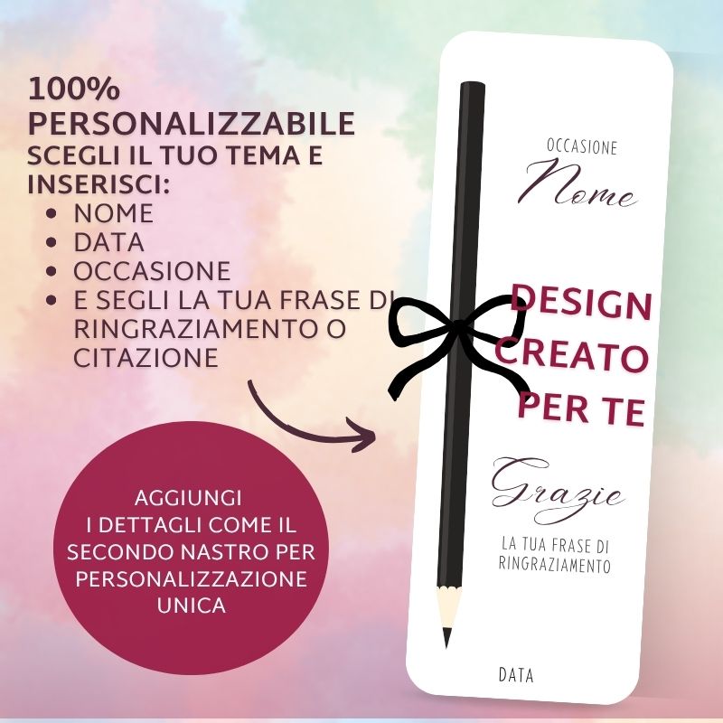 Segnaposto Personalizzato con Matita Classica - immagine 2