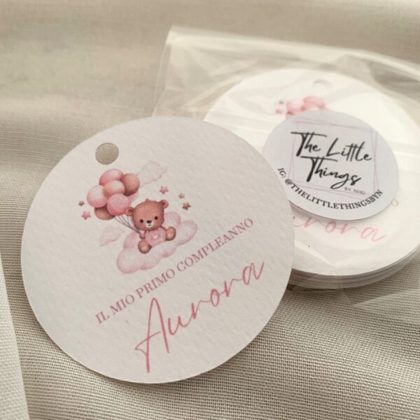 Tag Bomboniere 5,5 cm | Set da 10 Pezzi