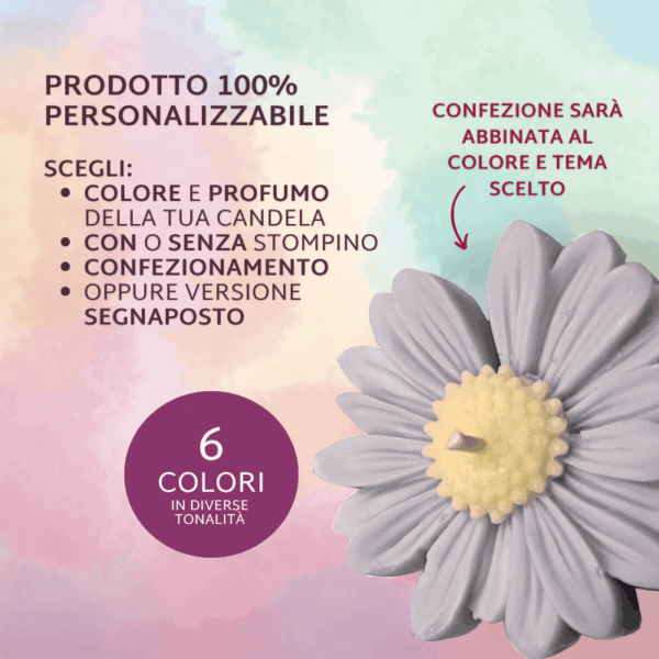 Candela a forma Margherita | Fiore