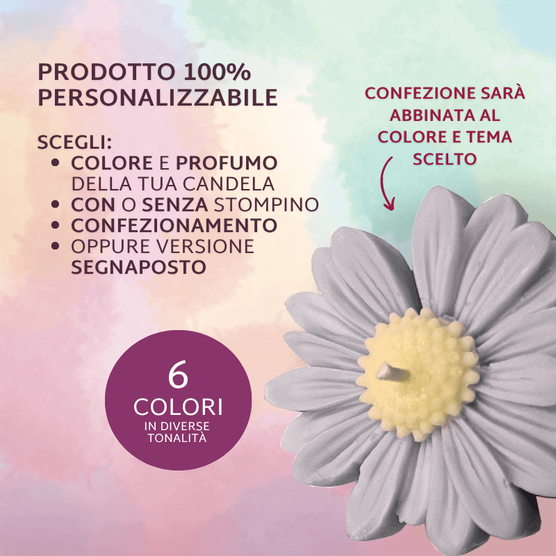 Candela a forma Margherita | Fiore - immagine 2